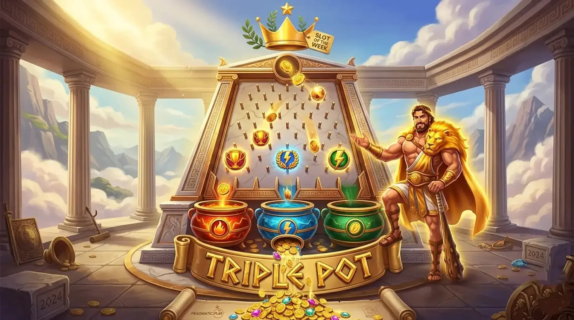 Triple Pot Plinko Hercules slot by Pragmatic Play – new Greek mythology slot 2026