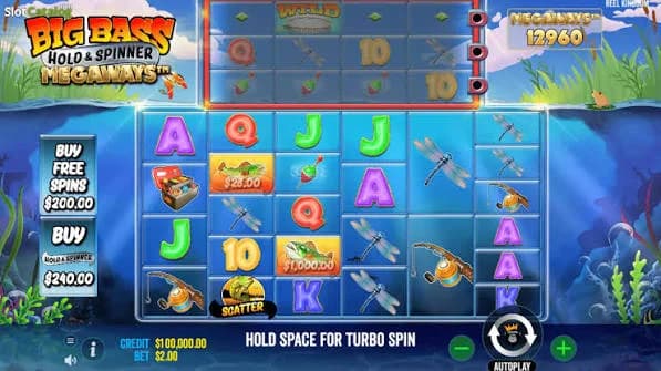 Big Bass Hold and Spinner Megaways slot by Reel Kingdom – Hold and Win Megaways slot