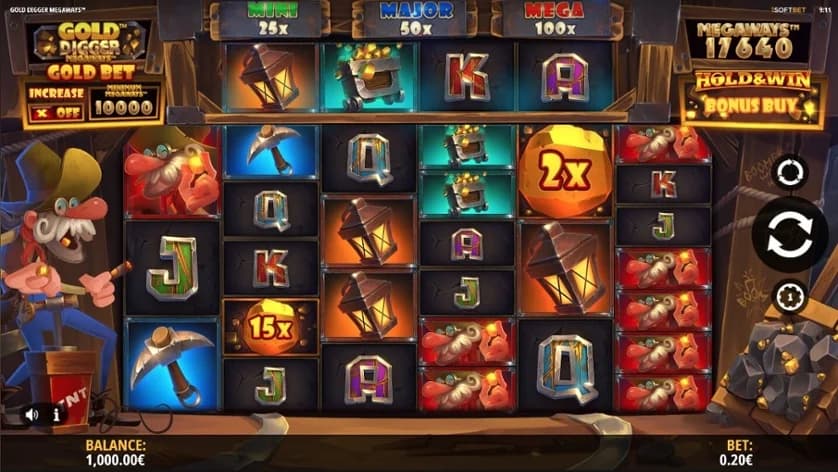 Gold Digger slot by iSoftBet – mining-themed Hold and Win slot
