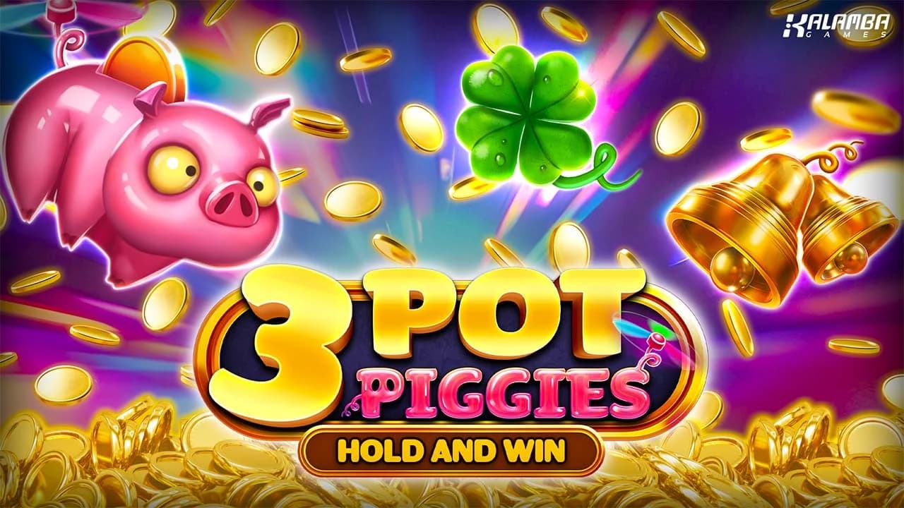 3 Wacky Piggies Hold and Win slot by Kalamba Games – new farmyard slot 2026