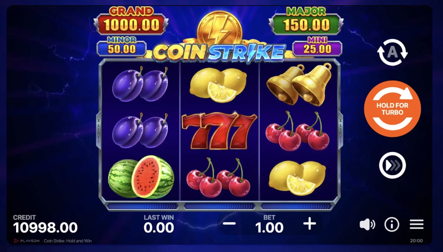 Hit The Gold slot by 3 Oaks – gold-mining Hold and Win slot