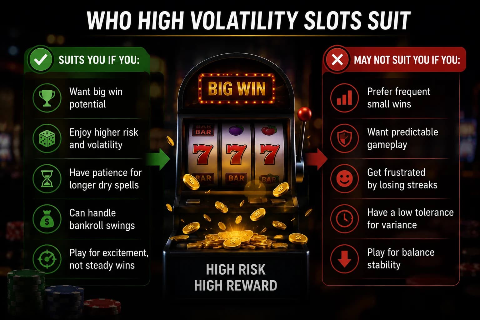 Who High Volatility Slots Suit