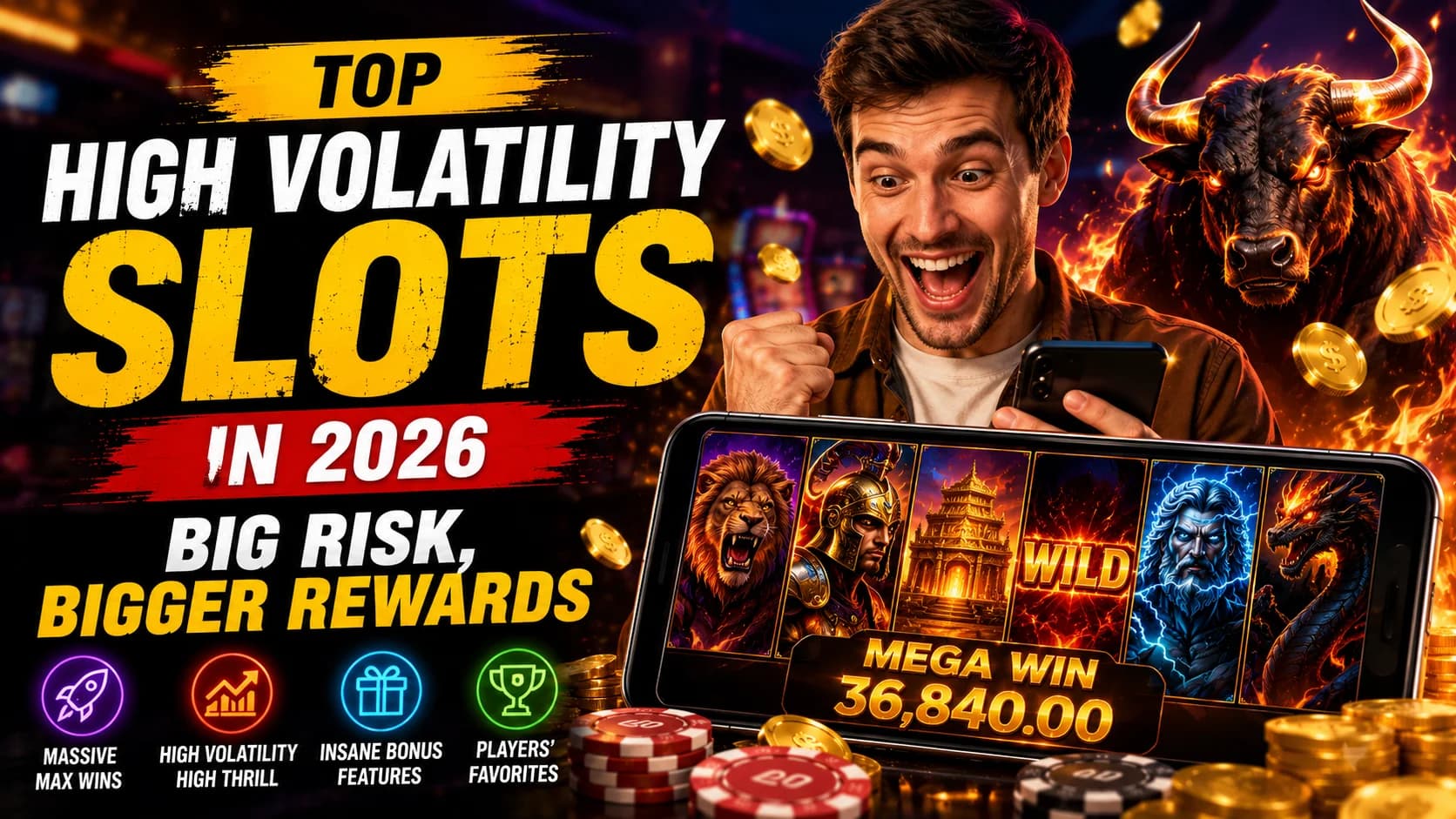 20 Best High Volatility Slots in 2026: Big Risk, Bigger Rewards