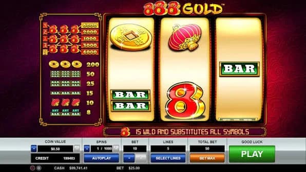 888 Gold slot by Pragmatic Play, lucky numbers Asian-themed classic slot
