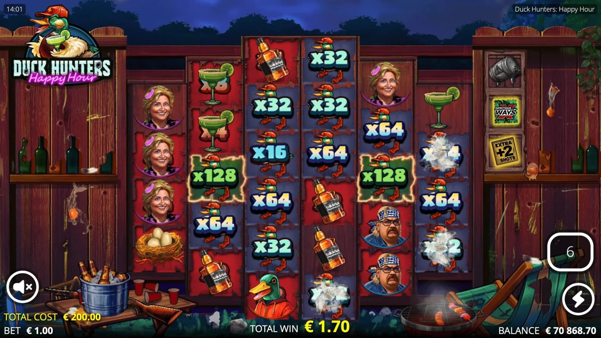 Big Game Spins bonus tier offering 10 spins with upgrades