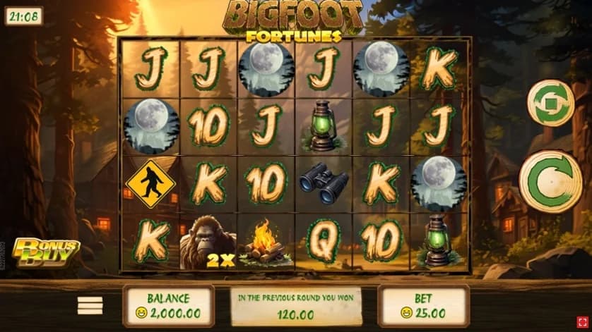 Bigfoot Fortunes slot by Rival, Bigfoot forest theme, low volatility slot 2026