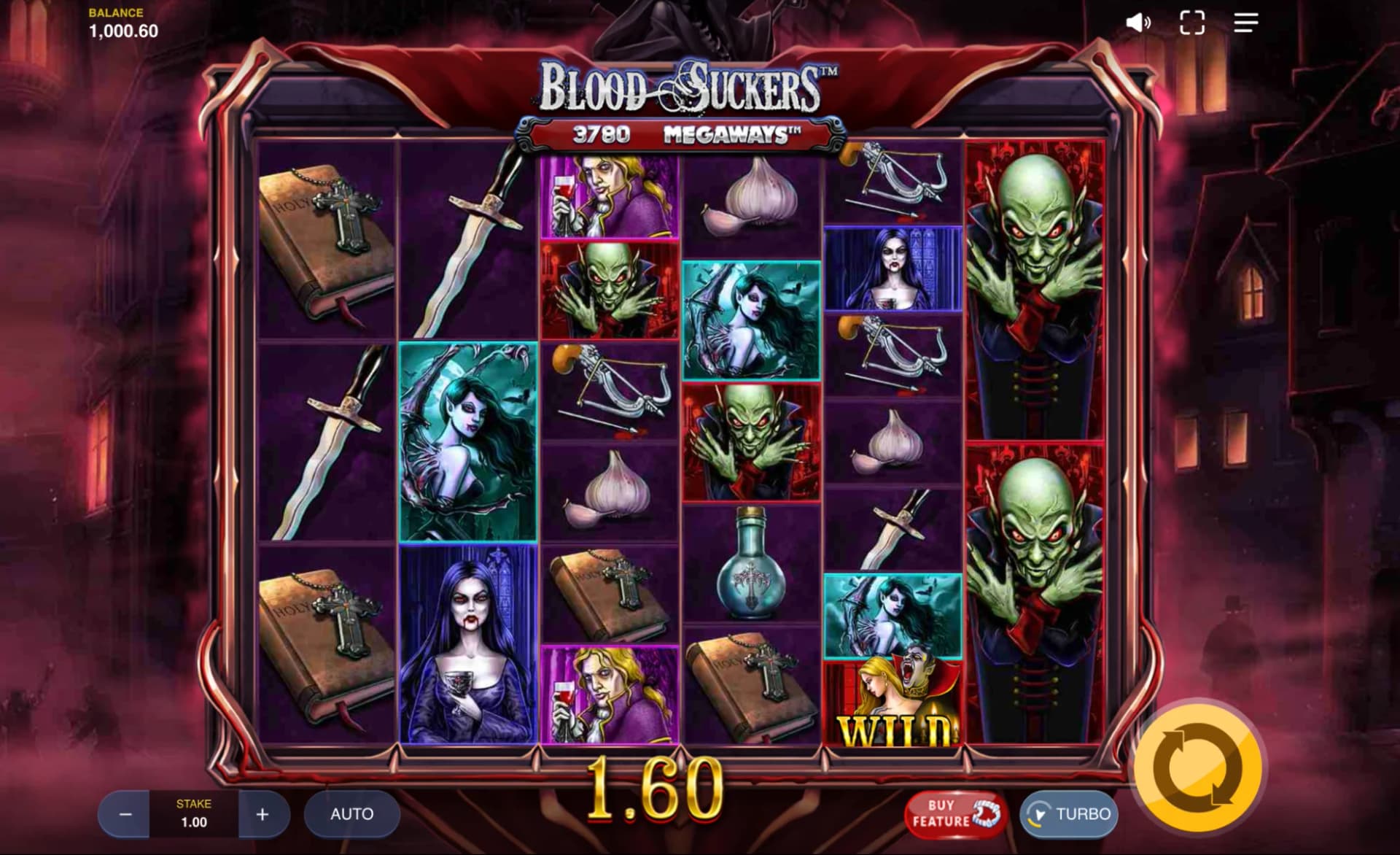 Blood Suckers Megaways slot by Red Tiger, vampire-hunting theme with 97.66% RTP