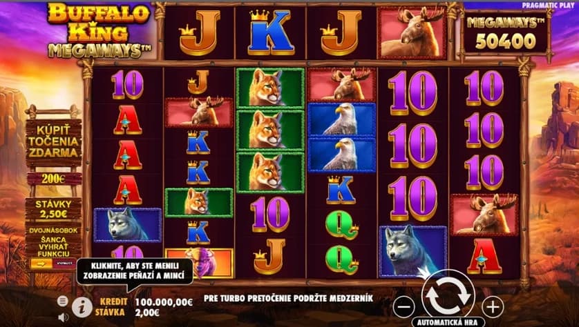 Buffalo King Megaways slot by Pragmatic Play, wildlife theme, high volatility slot 2026