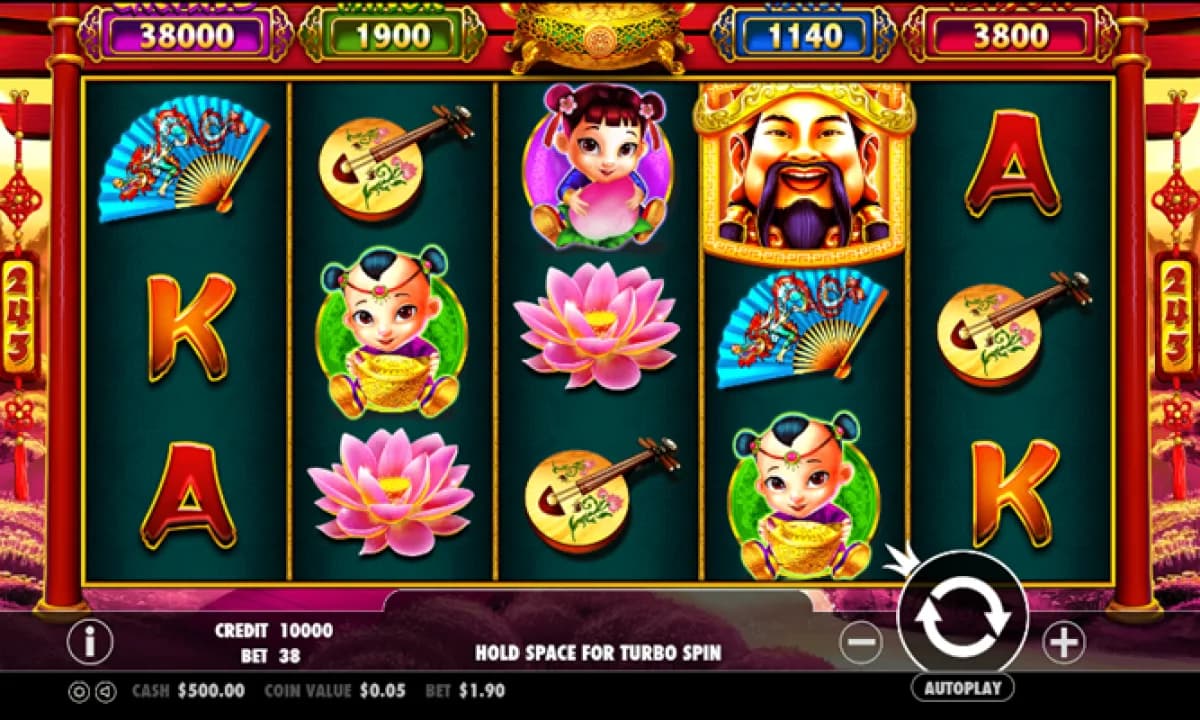 Caishen's Gold slot by Pragmatic Play, Chinese wealth god themed slot with fixed jackpots