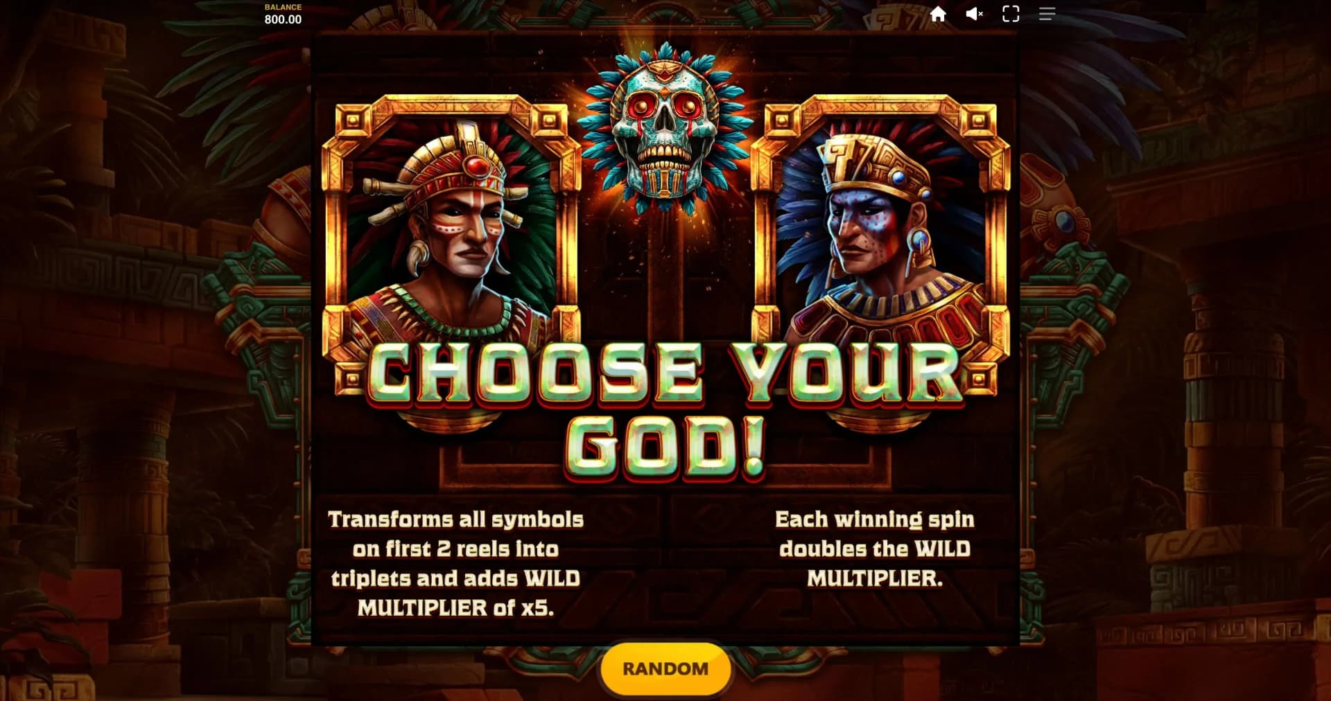 Earth God multiplier enhancement doubling Tonala Wild's winning potential