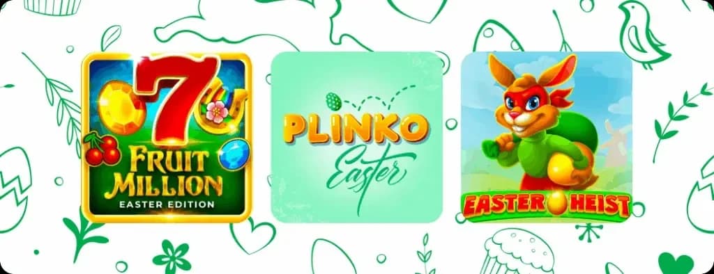 Easter-themed slot games featuring holiday visuals and seasonal design elements