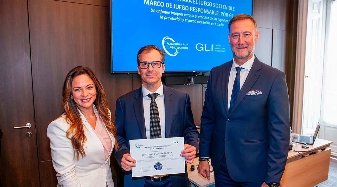 EGT España Receives GLI Responsible Gaming Certification