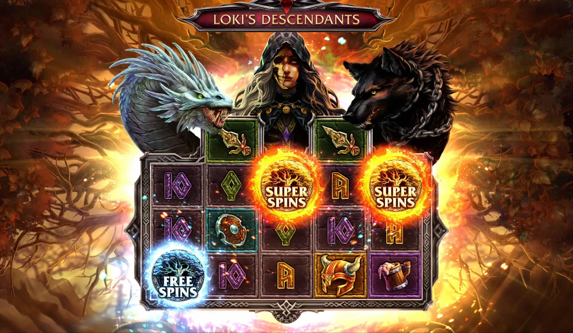 Feature progression builds from Free to Monster Spins