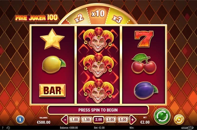 Fire Joker slot by Play'n GO, classic fruit machine theme, low stake slot 2026