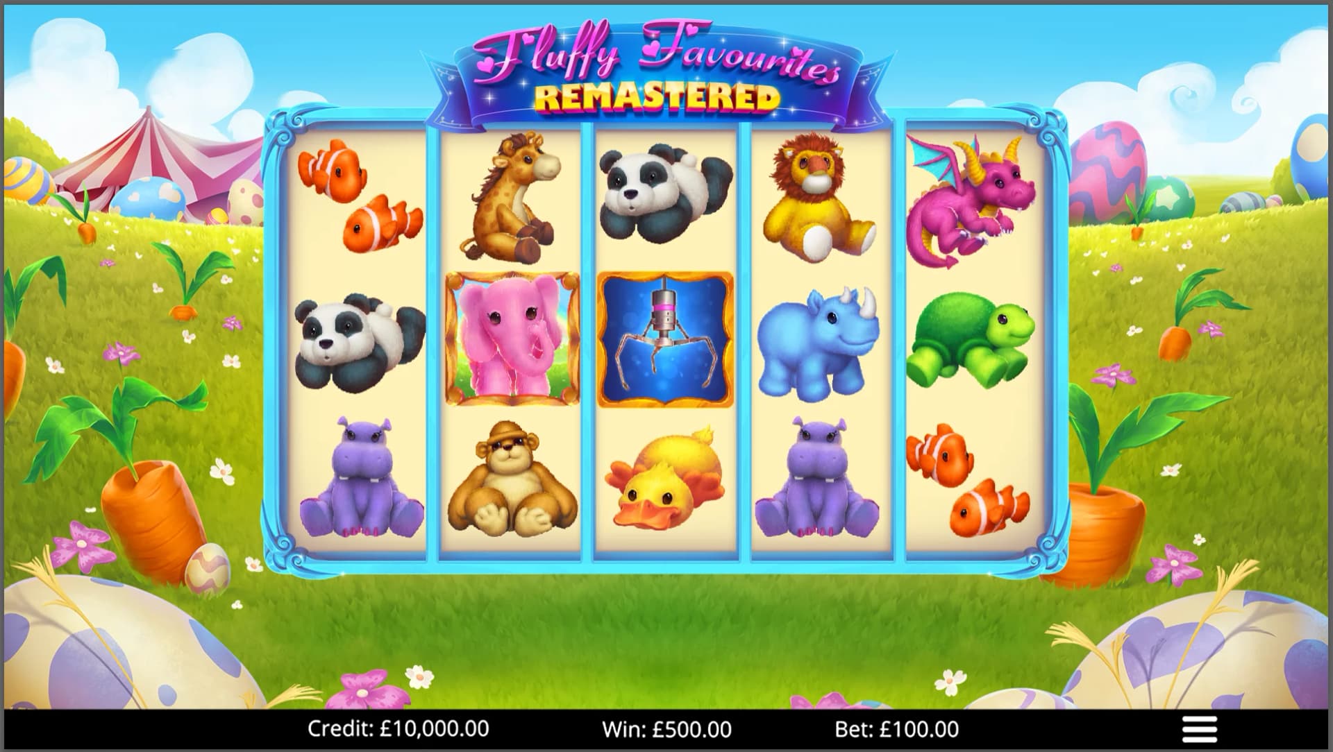 Fluffy Favourites slot by Eyecon, cuddly toy theme, high volatility slot 2026