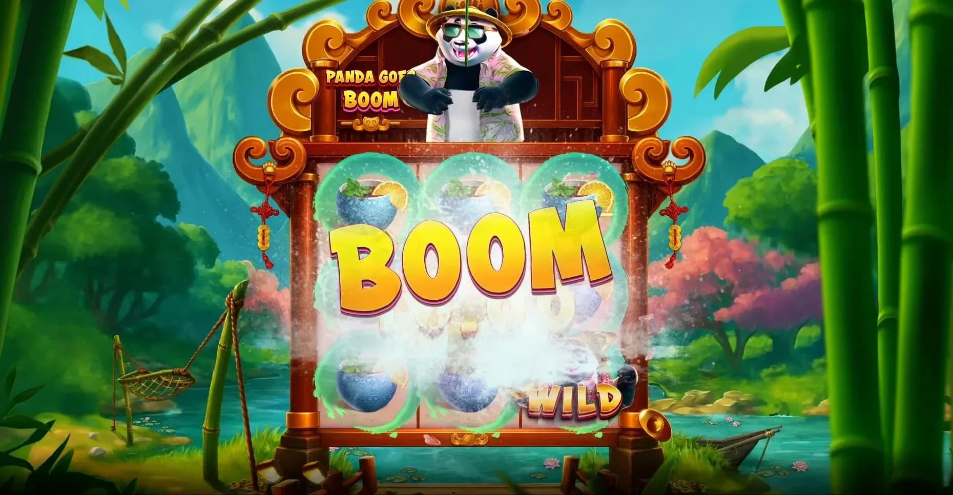 Full grid coverage triggers the x10 Boom Win multiplier bonus