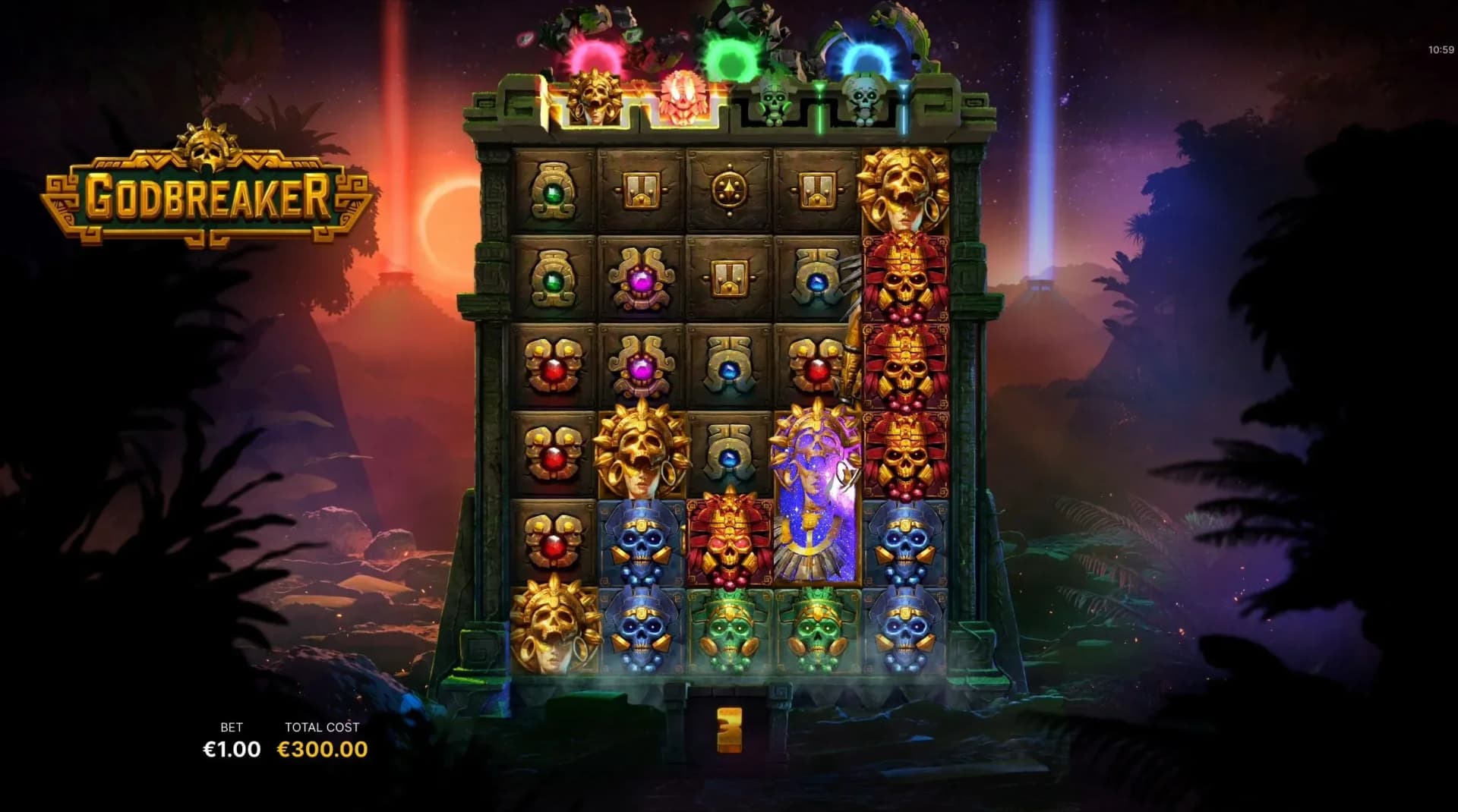 Golden collect meter advancing through collection points for enhanced rewards