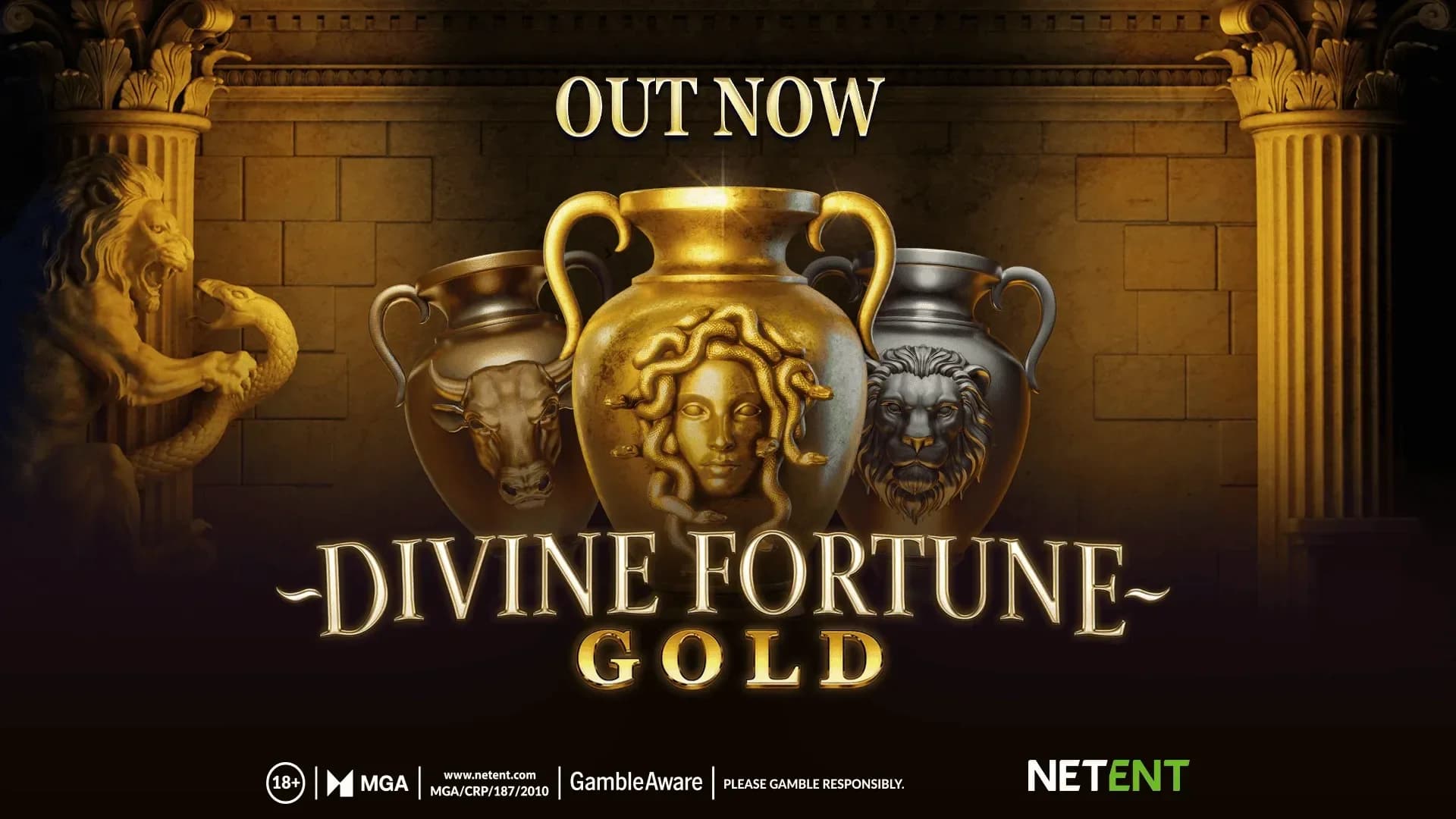 Greek mythology-themed slot game featuring expanded jackpot structure and creatures
