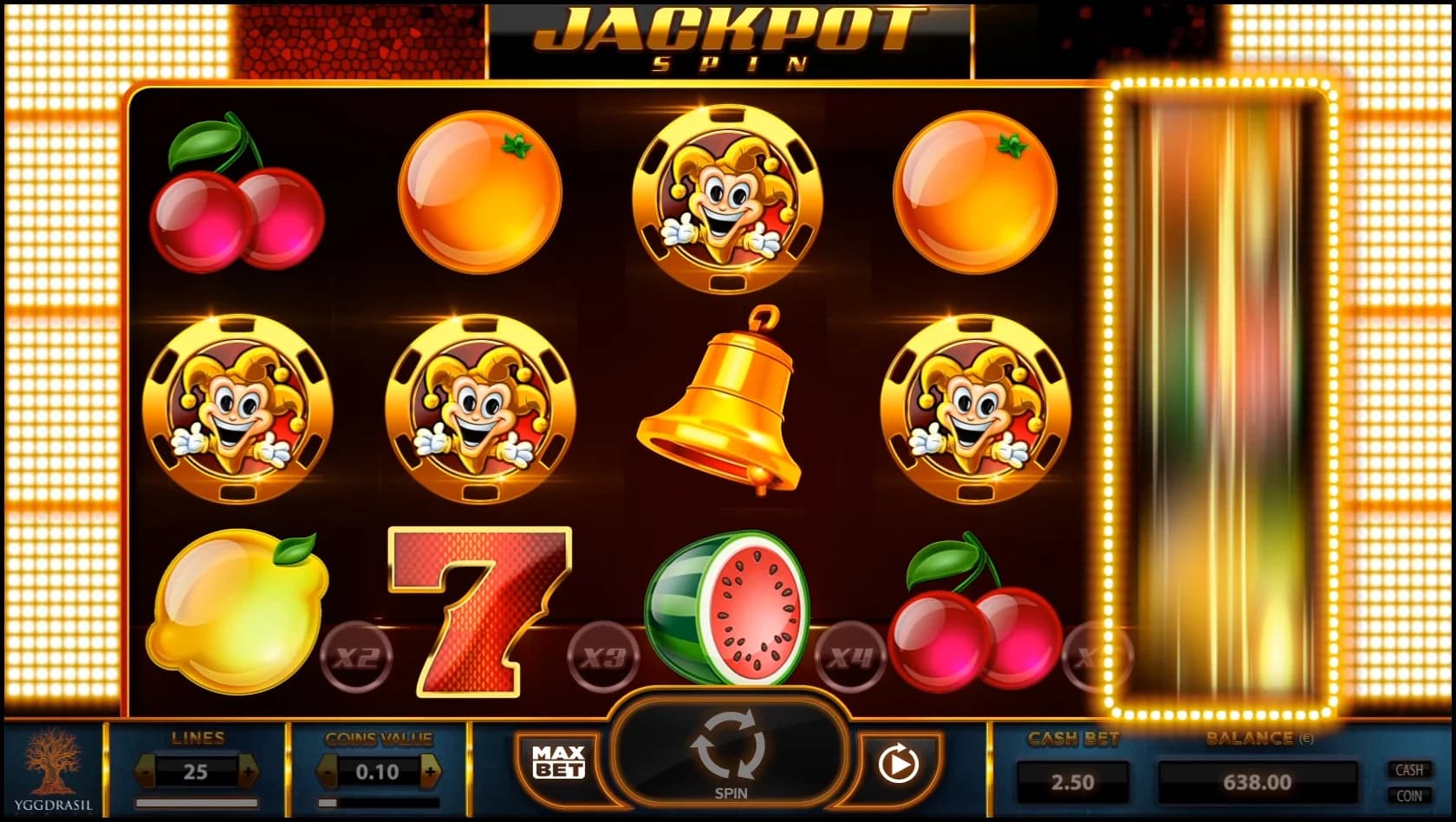 Joker Millions slot by Yggdrasil, classic joker fruit-machine theme with Joker lock jackpot trigger
