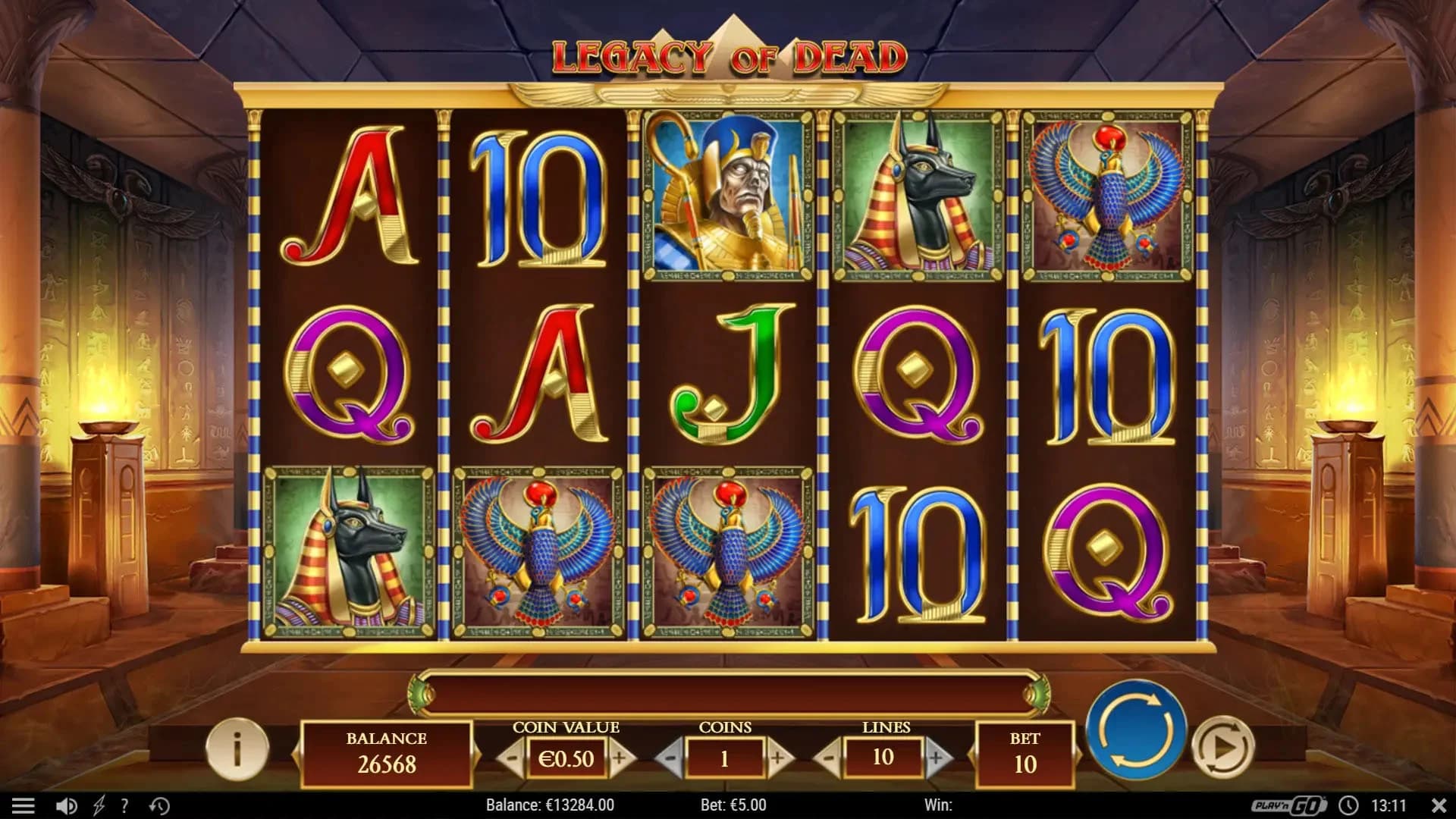 Legacy of Dead slot by Play'n GO, Egyptian adventure theme, high volatility slot 2026