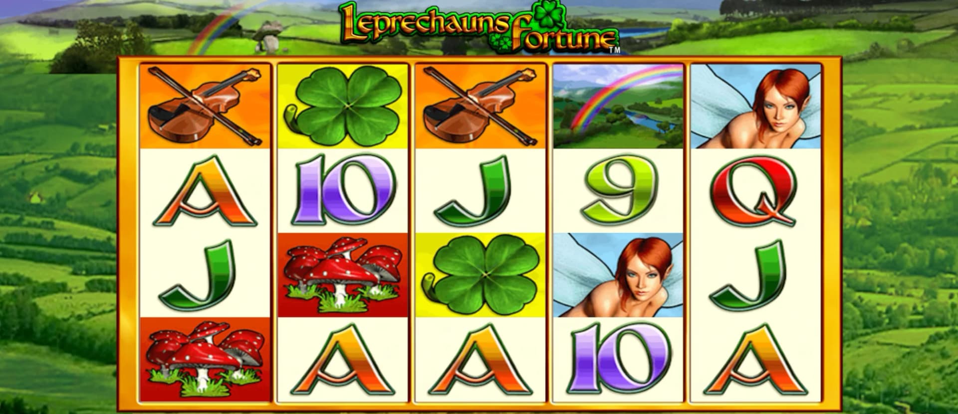 Leprechaun's Fortune slot by Williams Interactive, Irish folklore theme with paired paylines