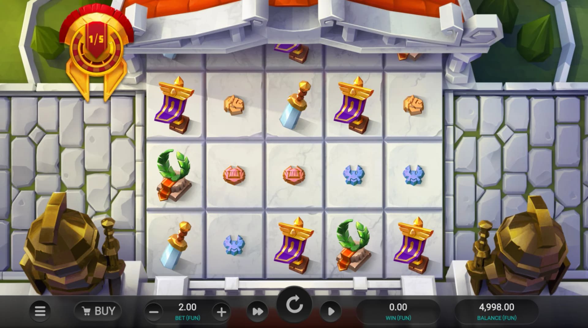 Marching Legions by Relax Gaming – 98.12% RTP slot with 243 ways to win