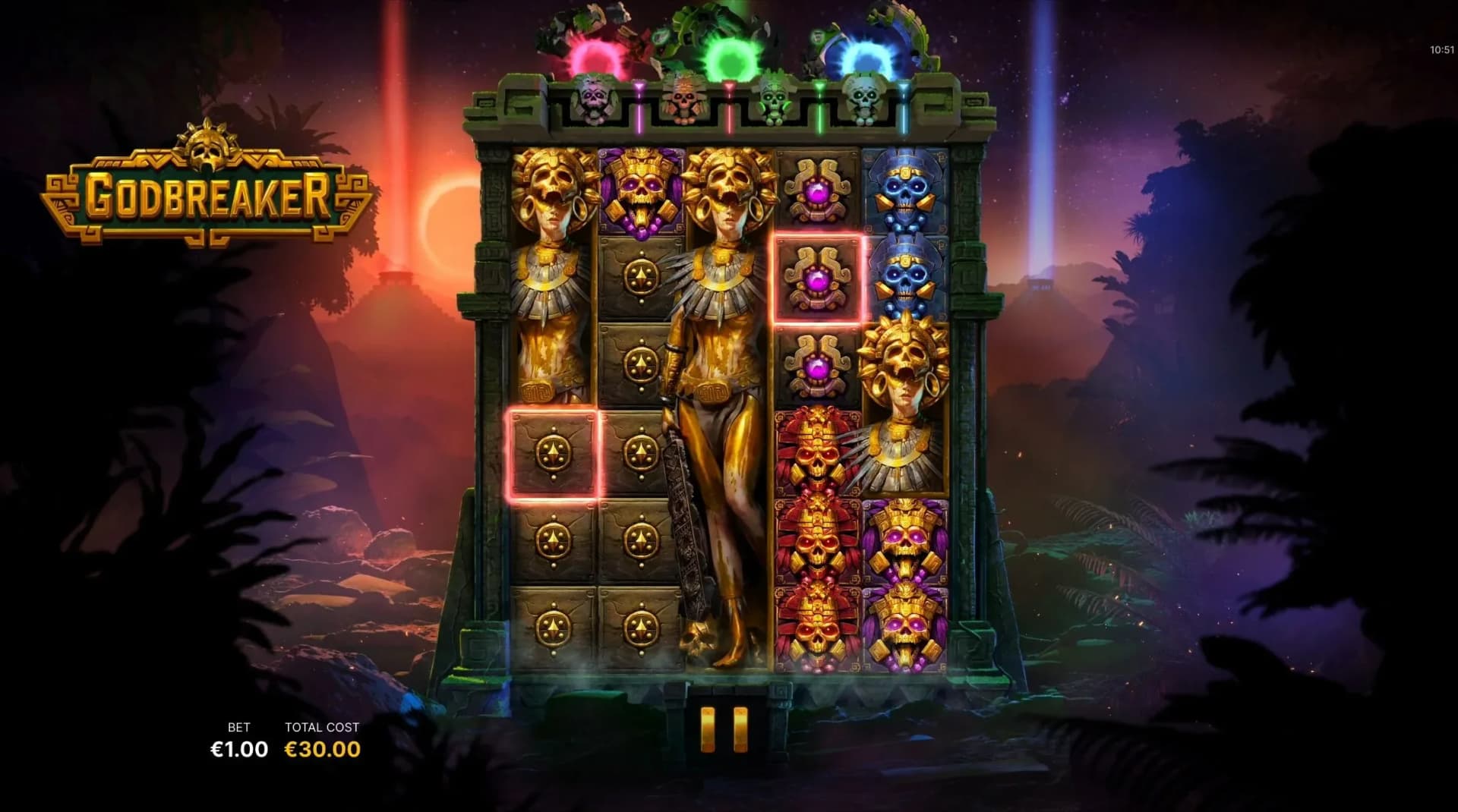 Mask collection progression system upgrading symbols at specific thresholds