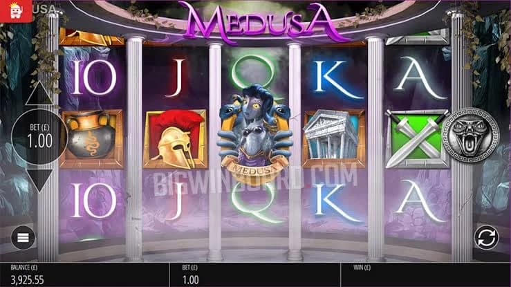 Medusa Megaways slot by Blueprint Gaming, Greek mythology theme with expanding snake symbols