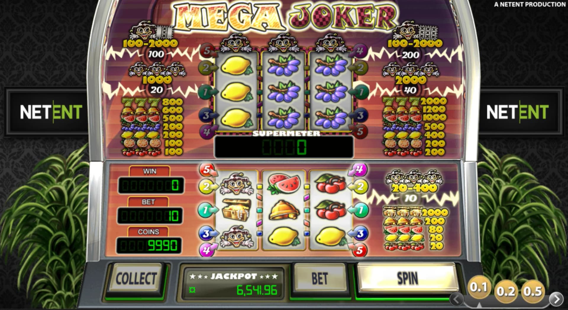 Mega Joker by NetEnt – high RTP slot with Supermeter mode and up to 99% RTP