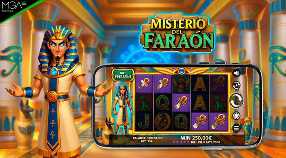 MGA Games Unveils Misterio del Faraón Slot with €125k Max Win