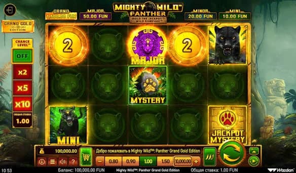 Mighty Wild Panther slot by Wazdan, jungle safari theme, summer slot 2026