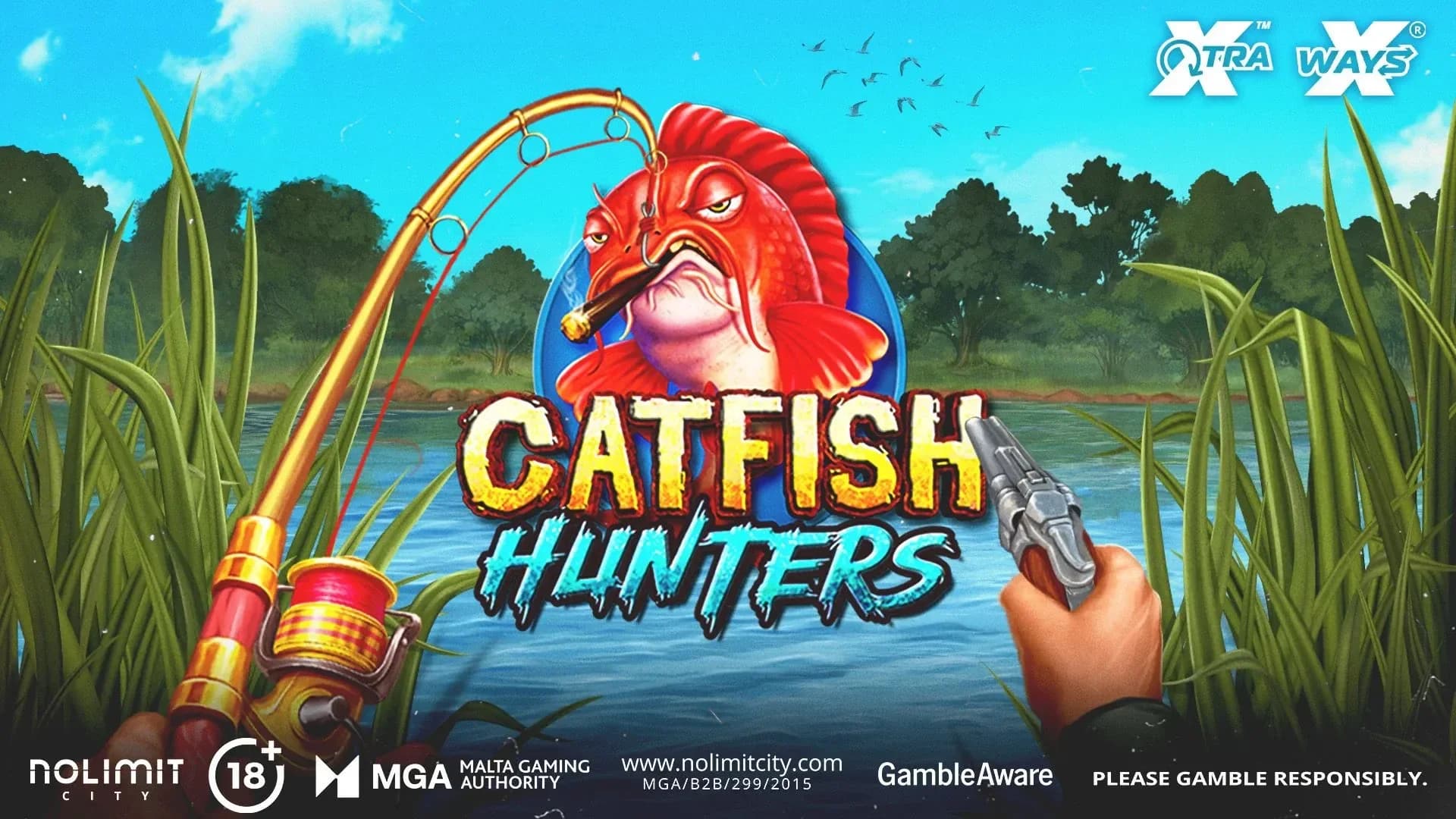 Mississippi fishing slot gameplay with eccentric characters and unique mechanics