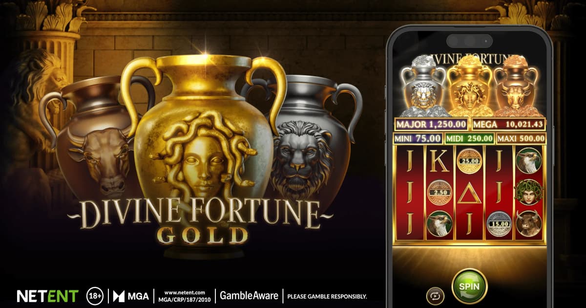 NetEnt Unleashes Divine Fortune Gold with Epic Mega Jackpot