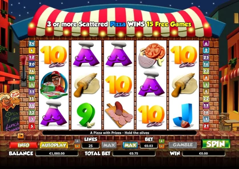 Pizza Prize slot by NextGen Gaming, Italian pizzeria theme with mystery oven bonus