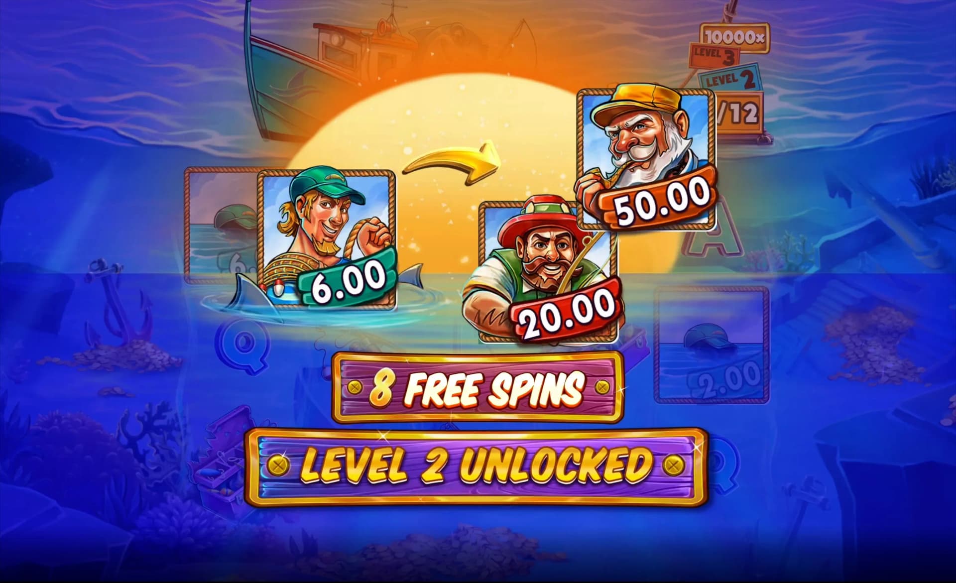 Players continue spinning until fishing line retracts naturally