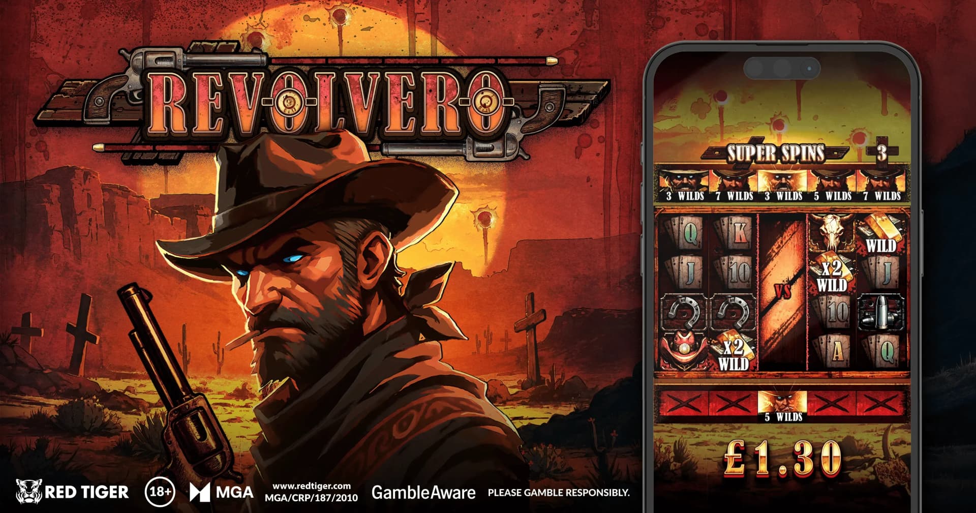 Red Tiger Launches Wild West Slot Revolvero with Duel Features