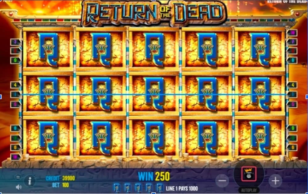 Return of the Dead slot by Pragmatic Play, Egyptian explorer theme with expanding symbols