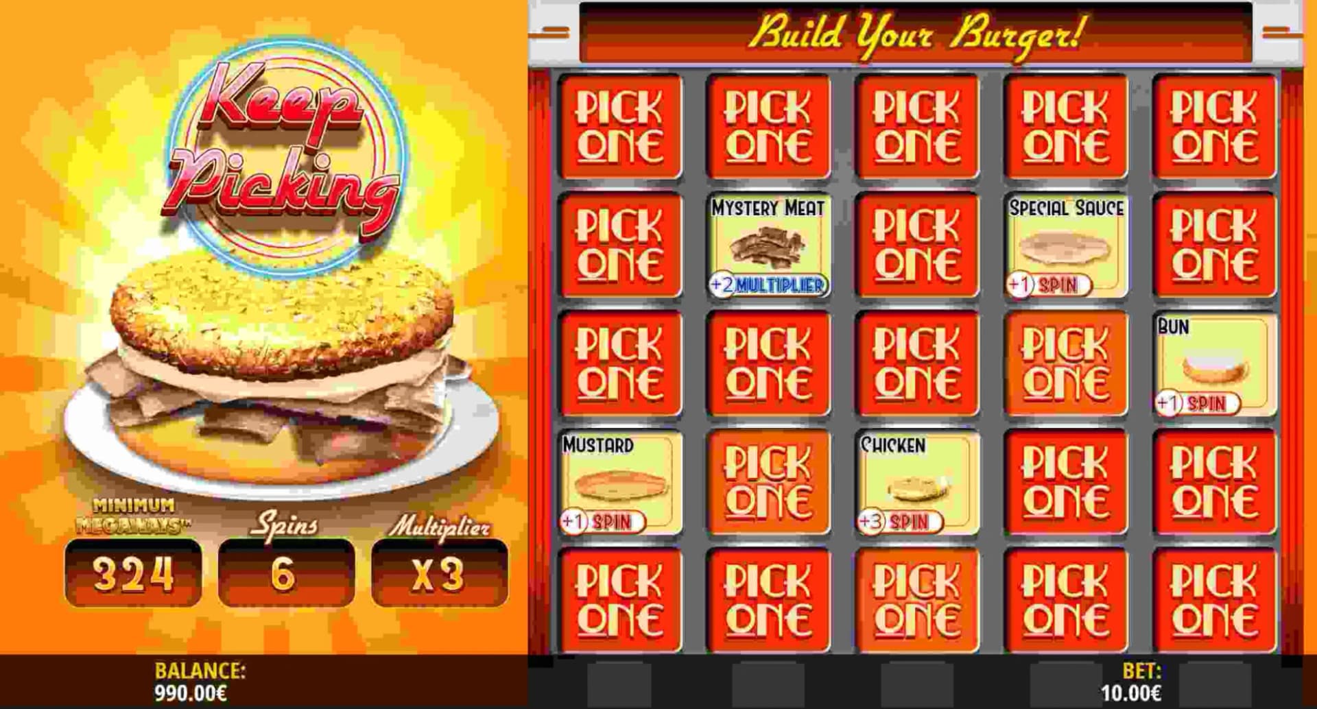 Royale with Cheese Megaways slot by iSoftBet, American diner theme with Build Your Burger bonus