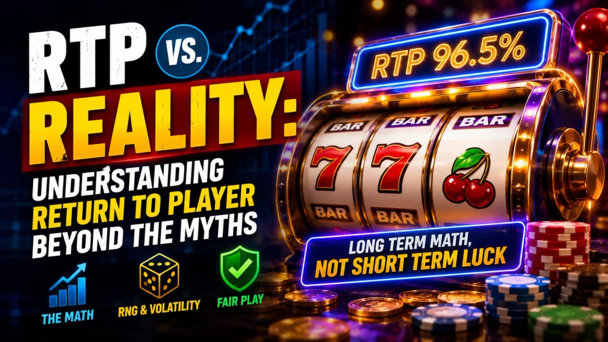 RTP explained in online slots: Return to Player, RNG, volatility, and casino fairness