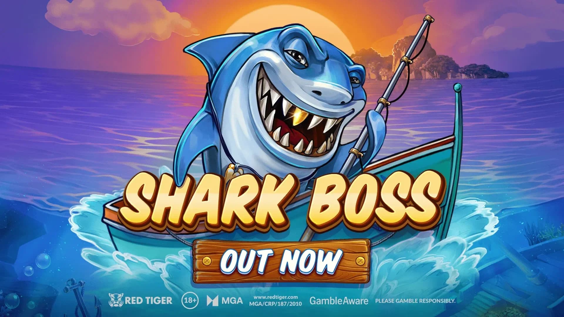 Shark casts fishing line to catch human anglers in role-reversed gameplay