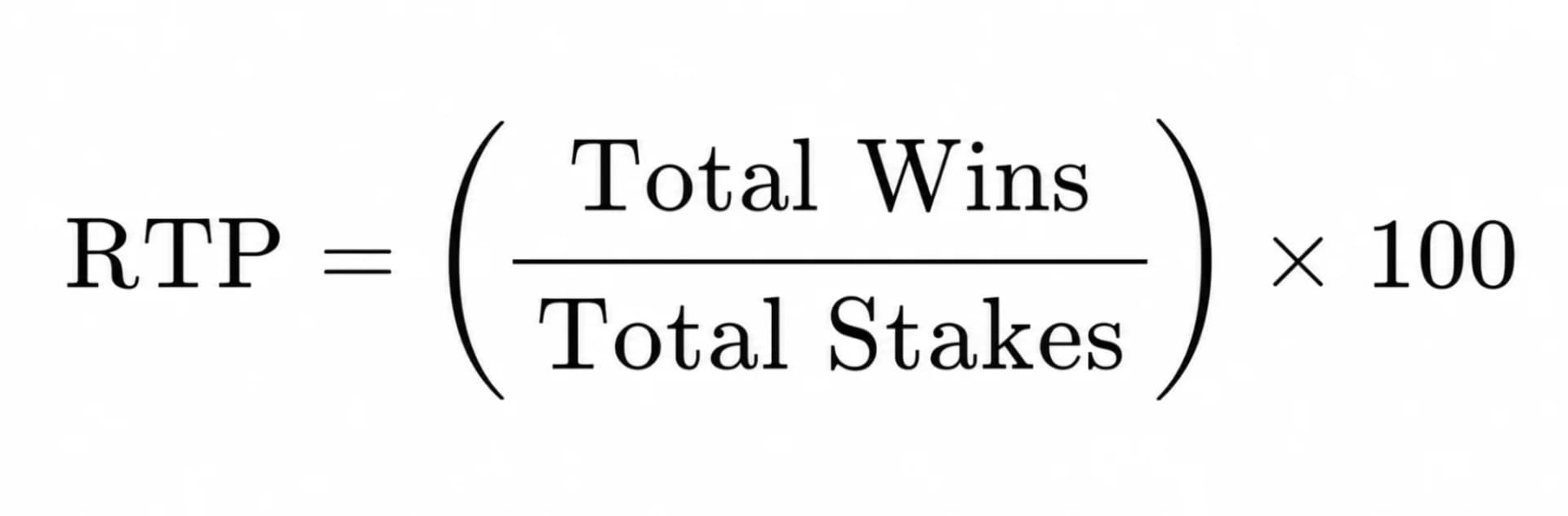 The Mathematical Formula of RTP