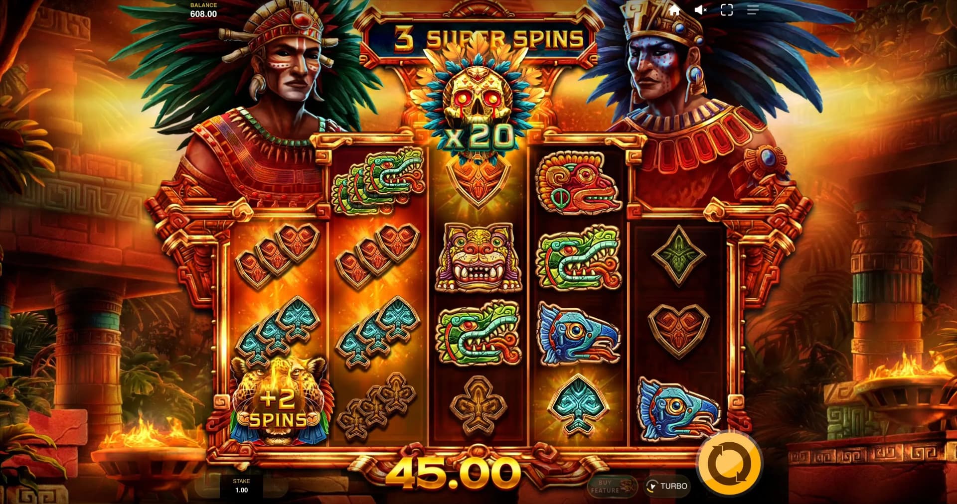 Super Free Spins combining Eternity God stacking with Earth multipliers