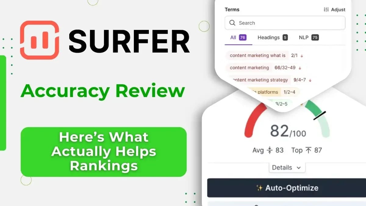 Surfer SEO Platform Analysis: Content Optimization Tool Review
