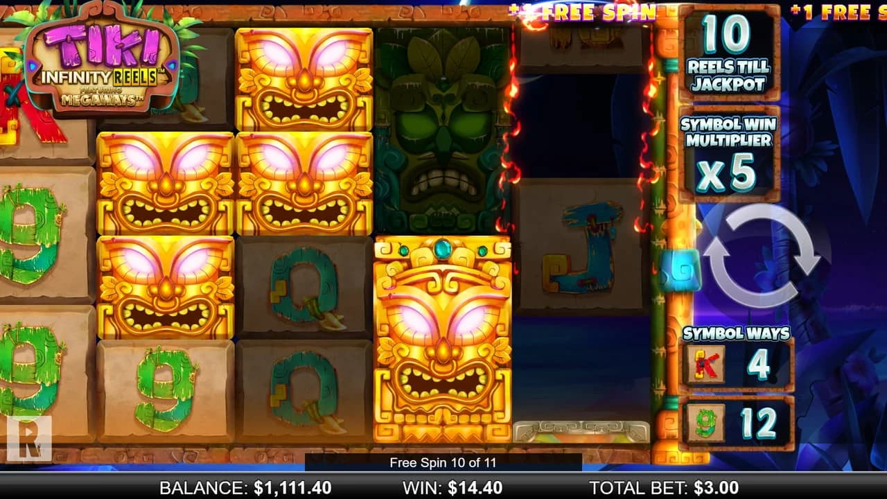 Tiki Infinity Reels Megaways slot – ReelPlay and Yggdrasil feature review