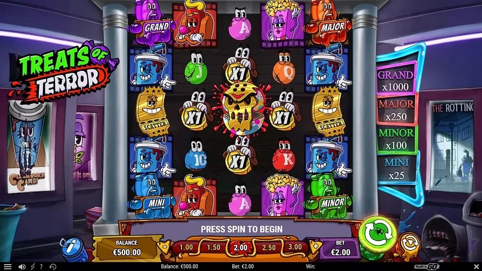 Treats of Terror slot by Play'n GO – horror themed scatter pays slot with collector feature