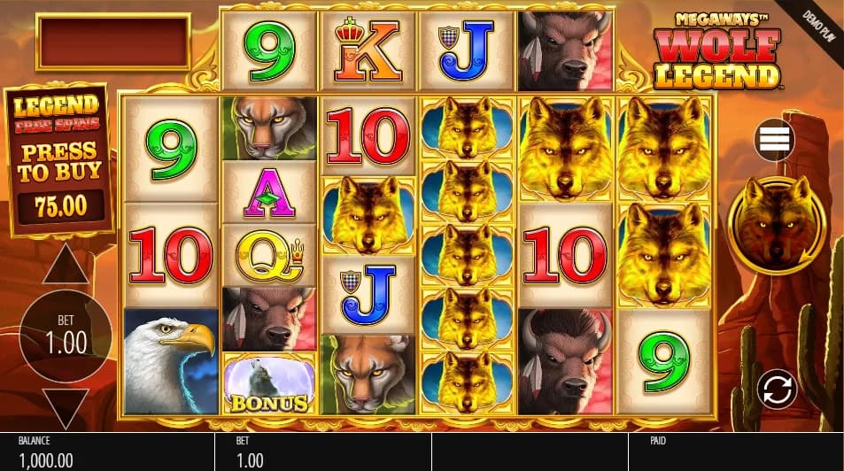 Wolf Legend Gold Megaways slot – Blueprint Gaming RTP and 250,000x max win