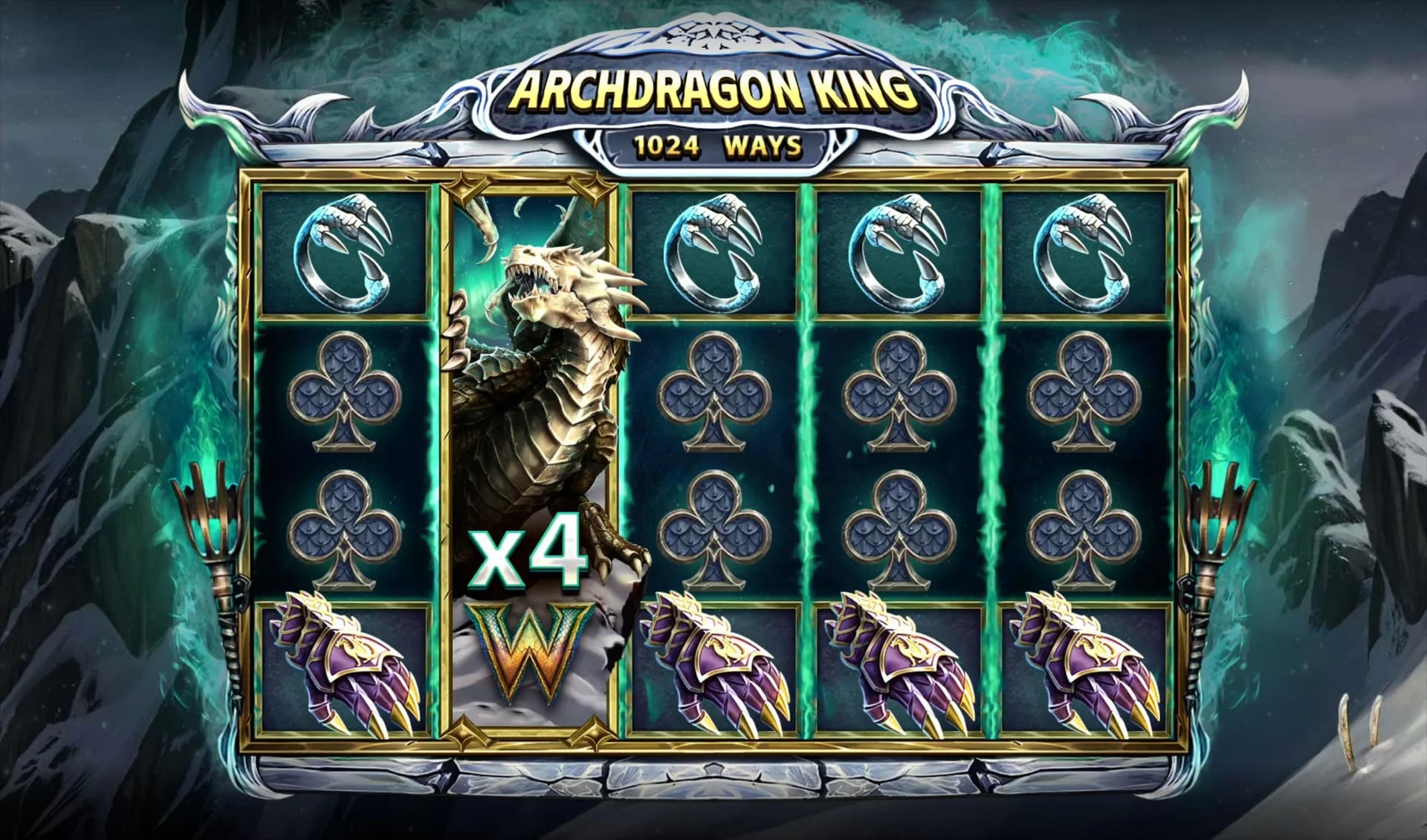 Archfire feature igniting reels to clone symbols across positions