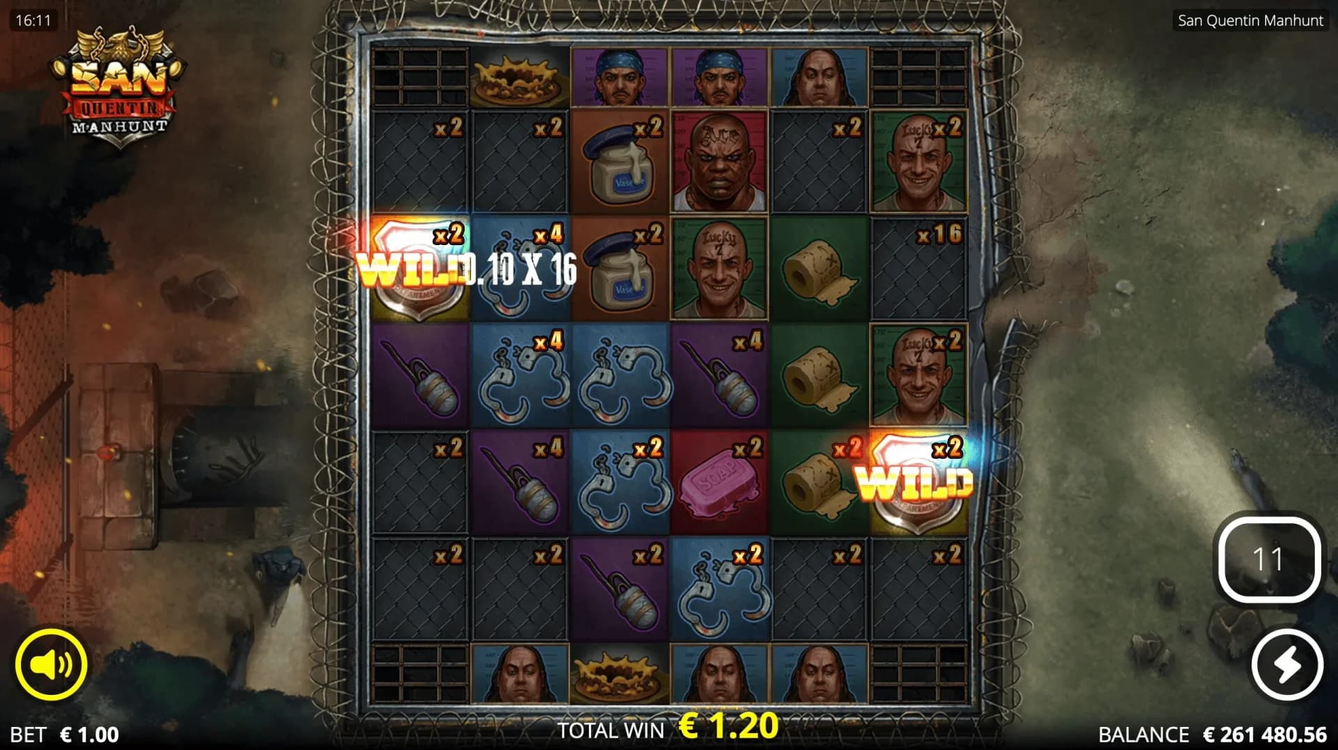 Cell Search feature converting symbols to Wilds with multipliers