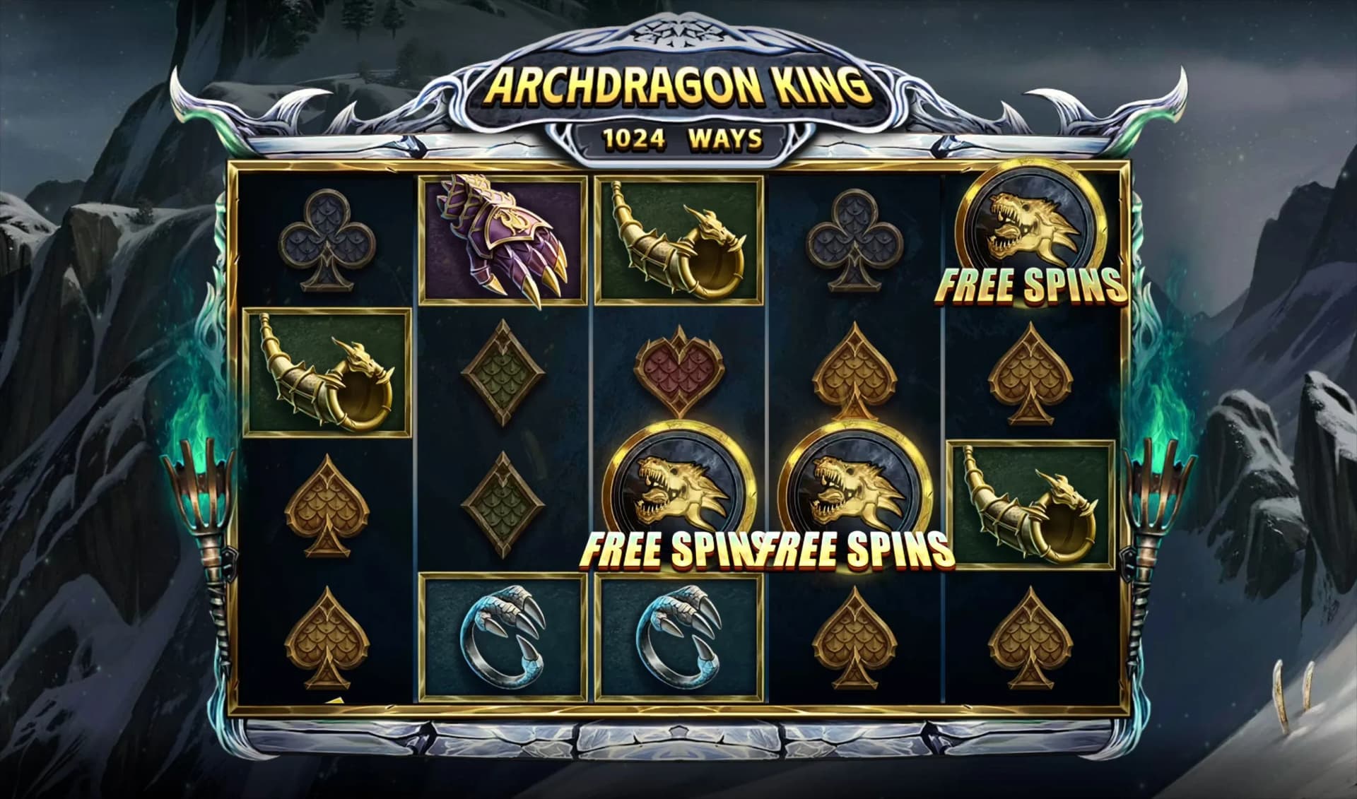 Free Spins bonus round with enhanced Dragon Wild multipliers