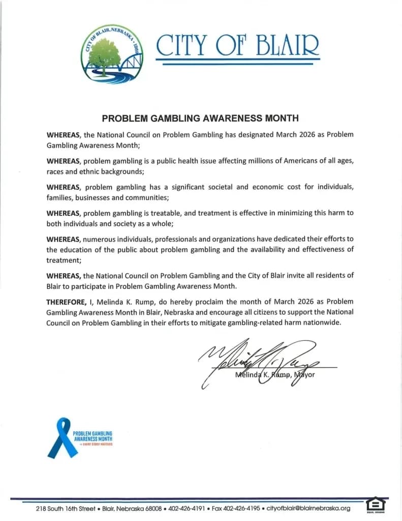 Infographic showing gambling statistics and proclamation timeline data